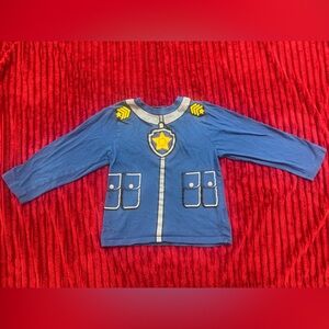 Paw Patrol Blue Long Sleeve Shirt with Badge Design